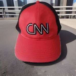 CNN Hat Cap Cable News Network Mesh Stretch Back Baseball Style Adjustable